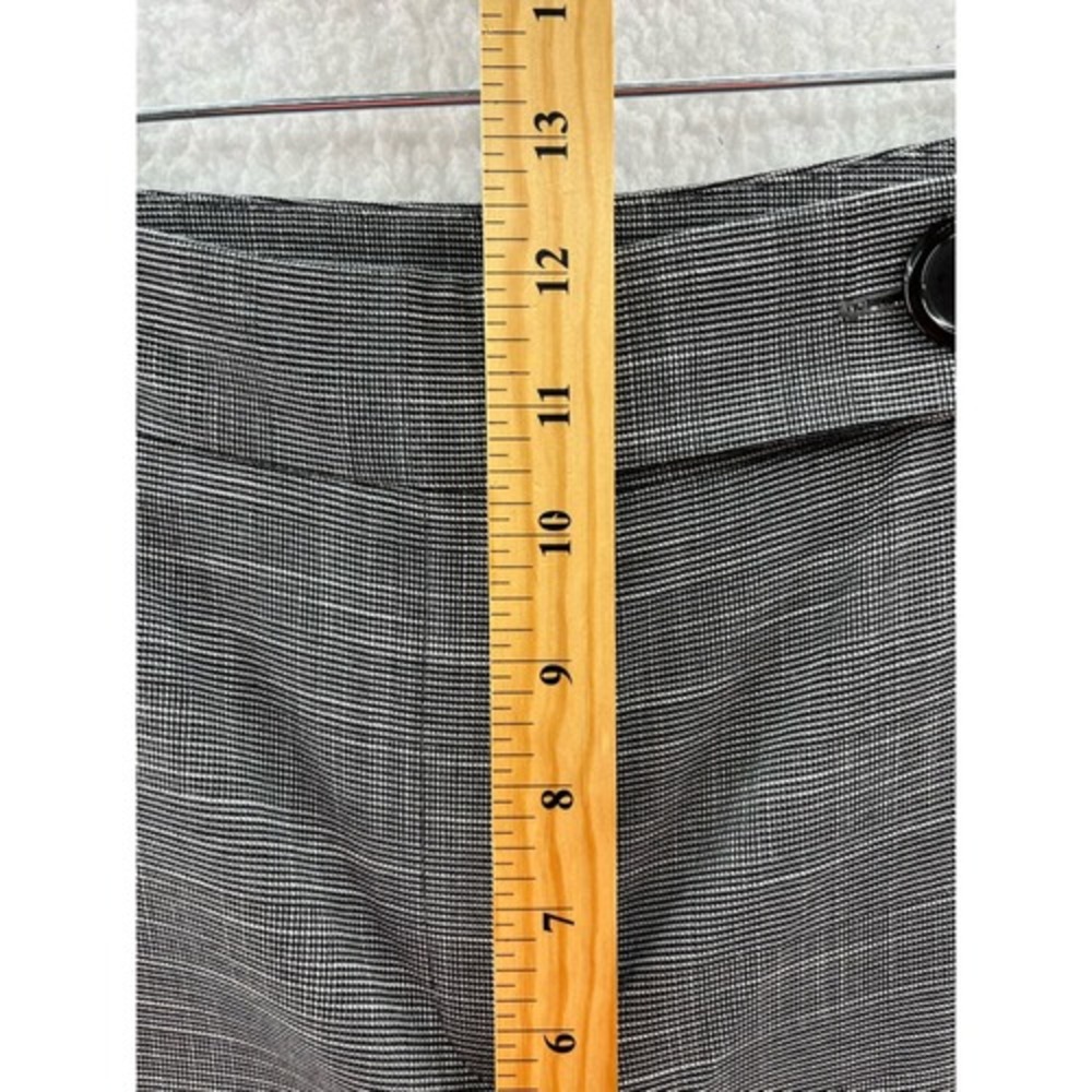 Louben Womens Dress Career Pants Black White High Rise Stretch Zipper 12 New - Picture 3 of 8